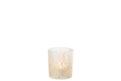 T-Lichthouder Sally Glas Oranje/Transparant Extra Small