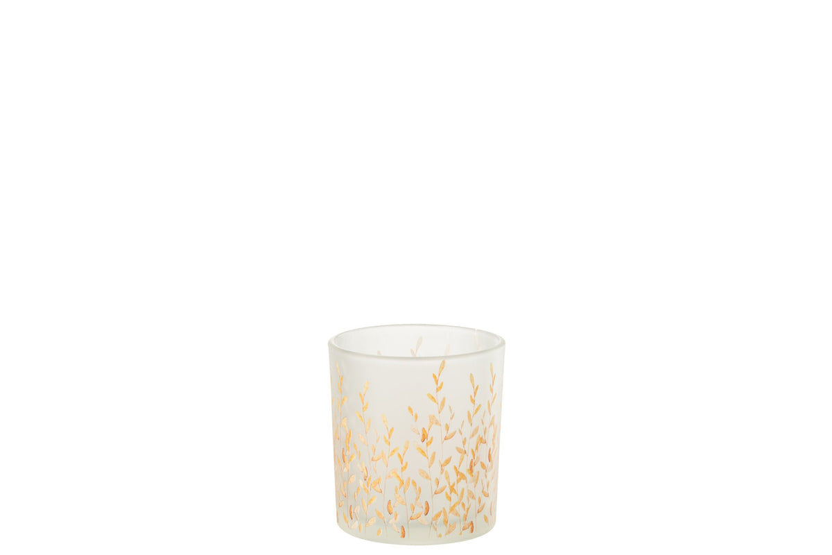 T-Lichthouder Sally Glas Oranje/Transparant Extra Small