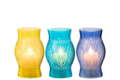 Windlicht Tarifa Glas Mix Assortiment Van 3