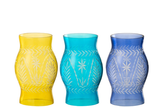Windlicht Tarifa Glas Mix Assortiment Van 3