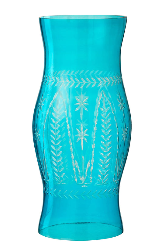 Windlicht Tarifa Glas Azuur Small