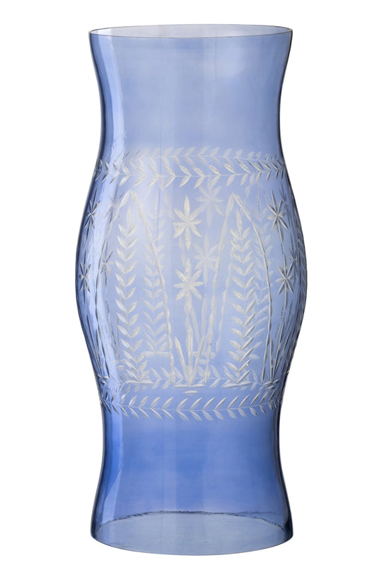 Windlicht Tarifa Glas Blauw Small