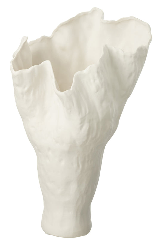 Vase Corolla Narrow Ceramic White