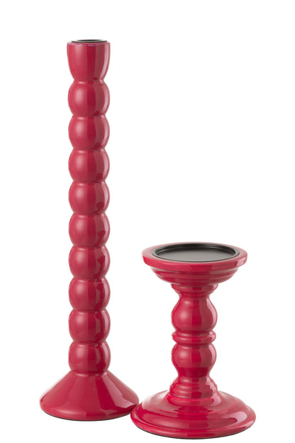 Kandelaar Mangohout Fuschia