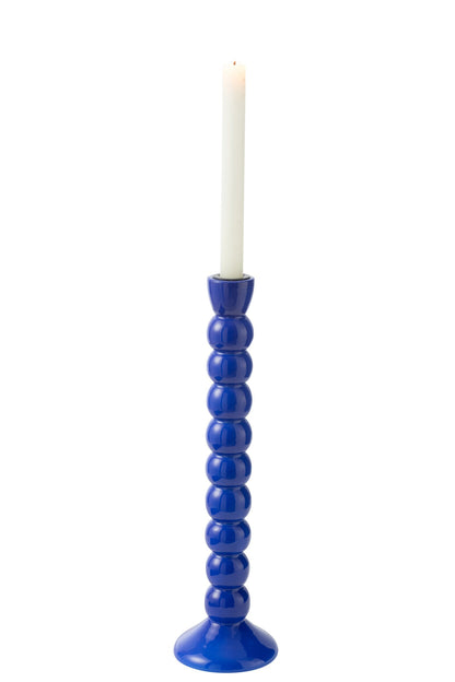 Kandelaar Mangohout Blauw
