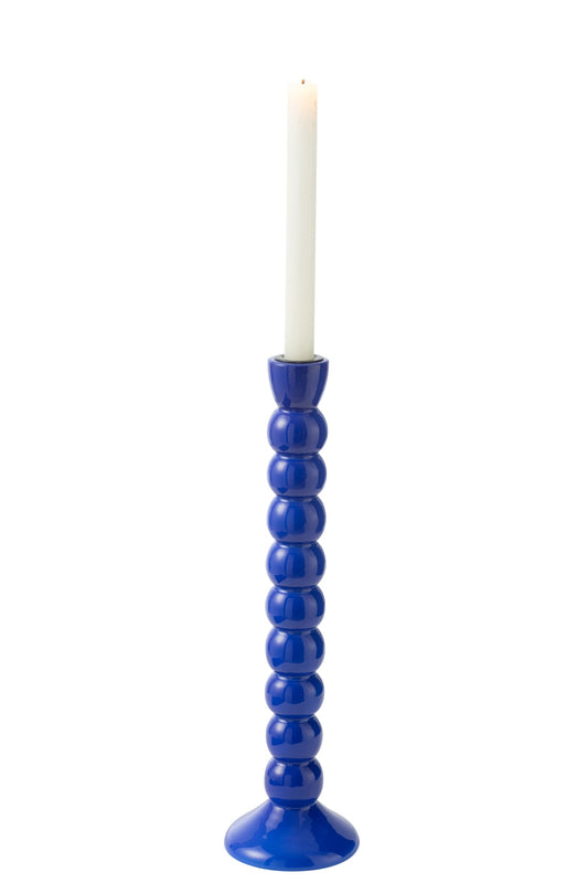Kandelaar Mangohout Blauw