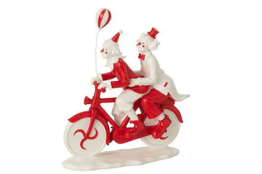 Clown Bike Stone Red/White