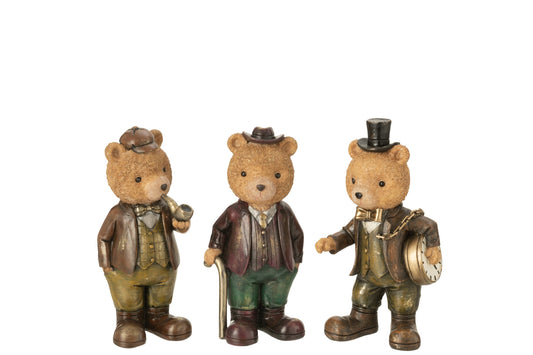 Bear Clothes Stone Multicolored Small Assortment Of 3