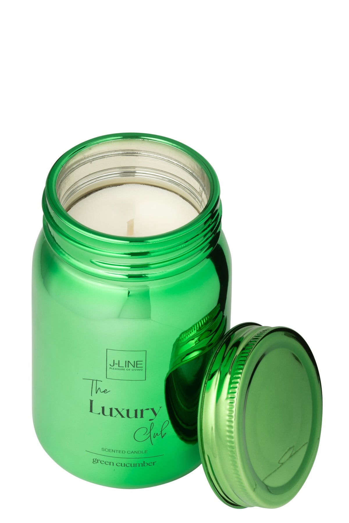 Geurkaars Voorraadpot Glas Groen-69u