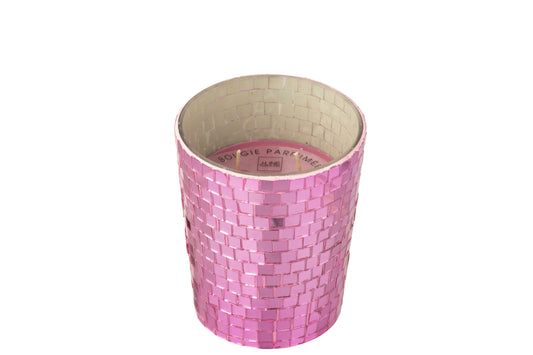 Geurkaars Spiegel Glas Roze