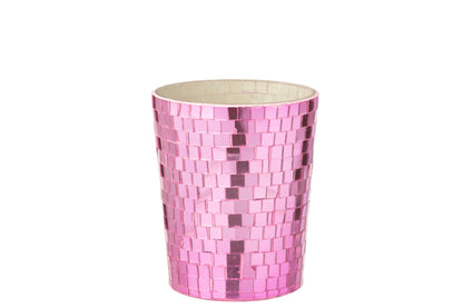 Geurkaars Spiegel Glas Roze