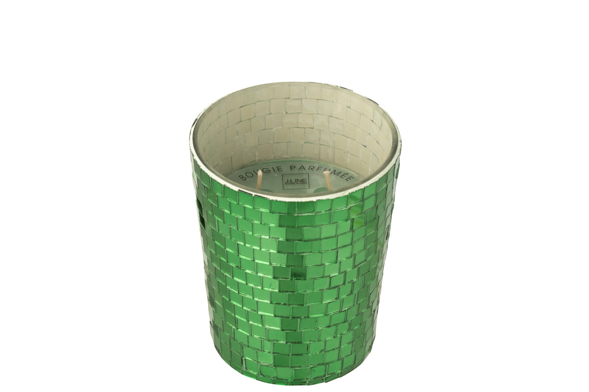 Geurkaars Spiegel Glas Groen