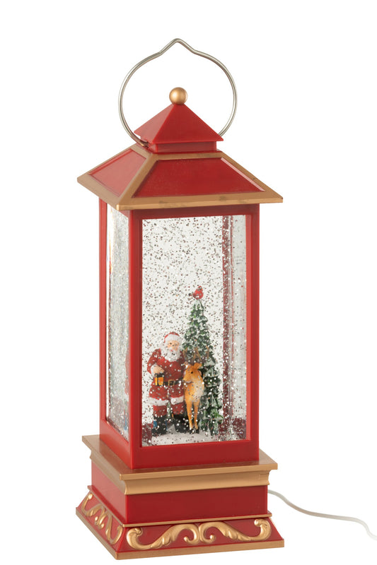 Lantern Santa Claus Plastic Multicolored