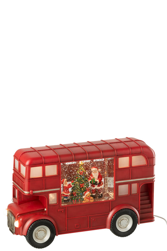Bus LED +Music Santa Claus Plastic Multicolored