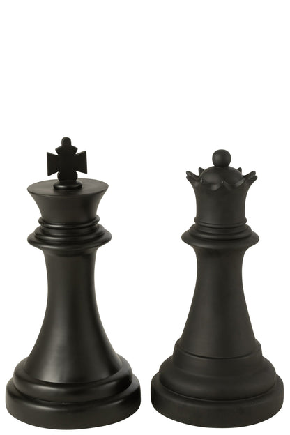Chess Piece Queen Polyresin Black