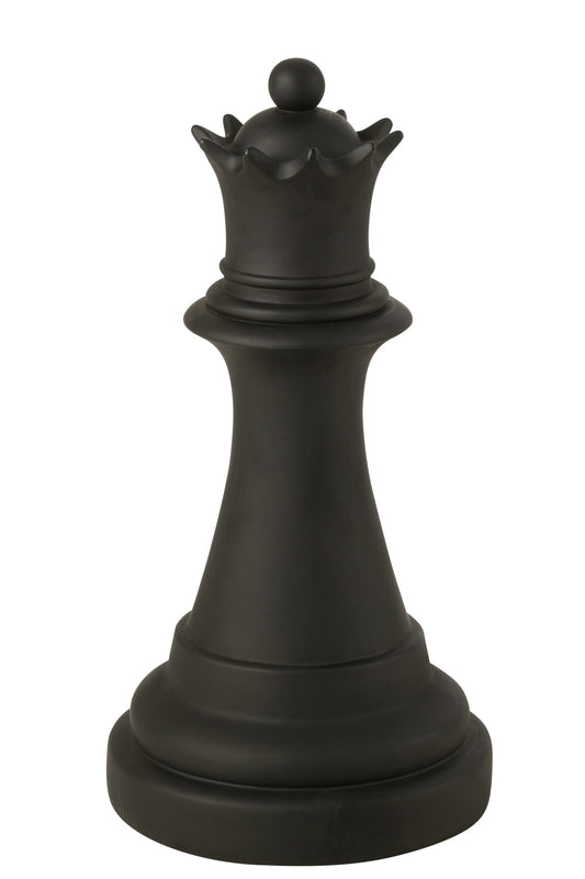 Chess Piece Queen Polyresin Black