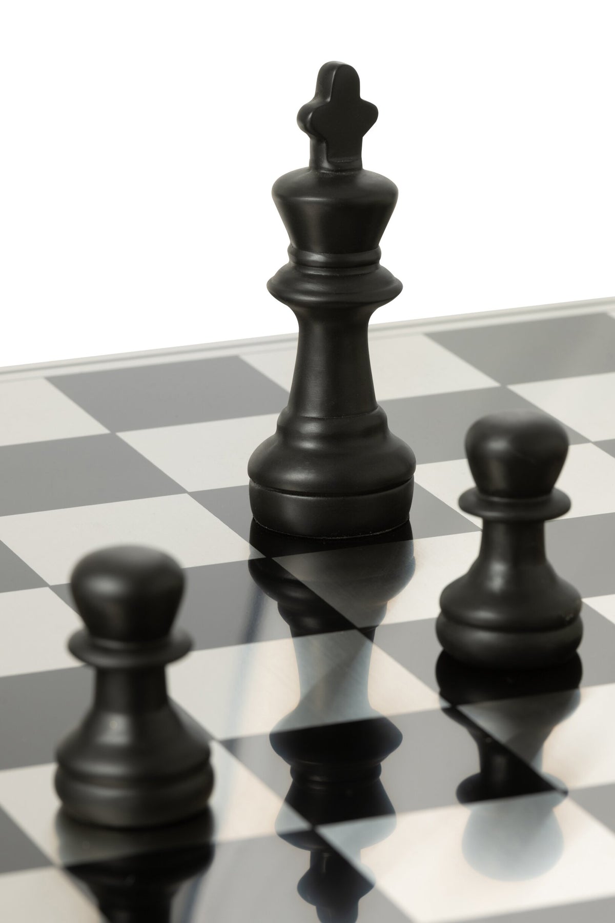 Chess Set Board Polyresin Gold Colored/Black