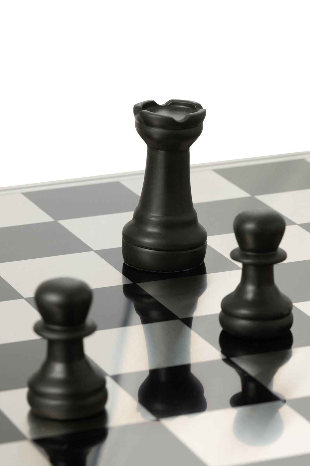 Chess Set Board Polyresin Gold Colored/Black