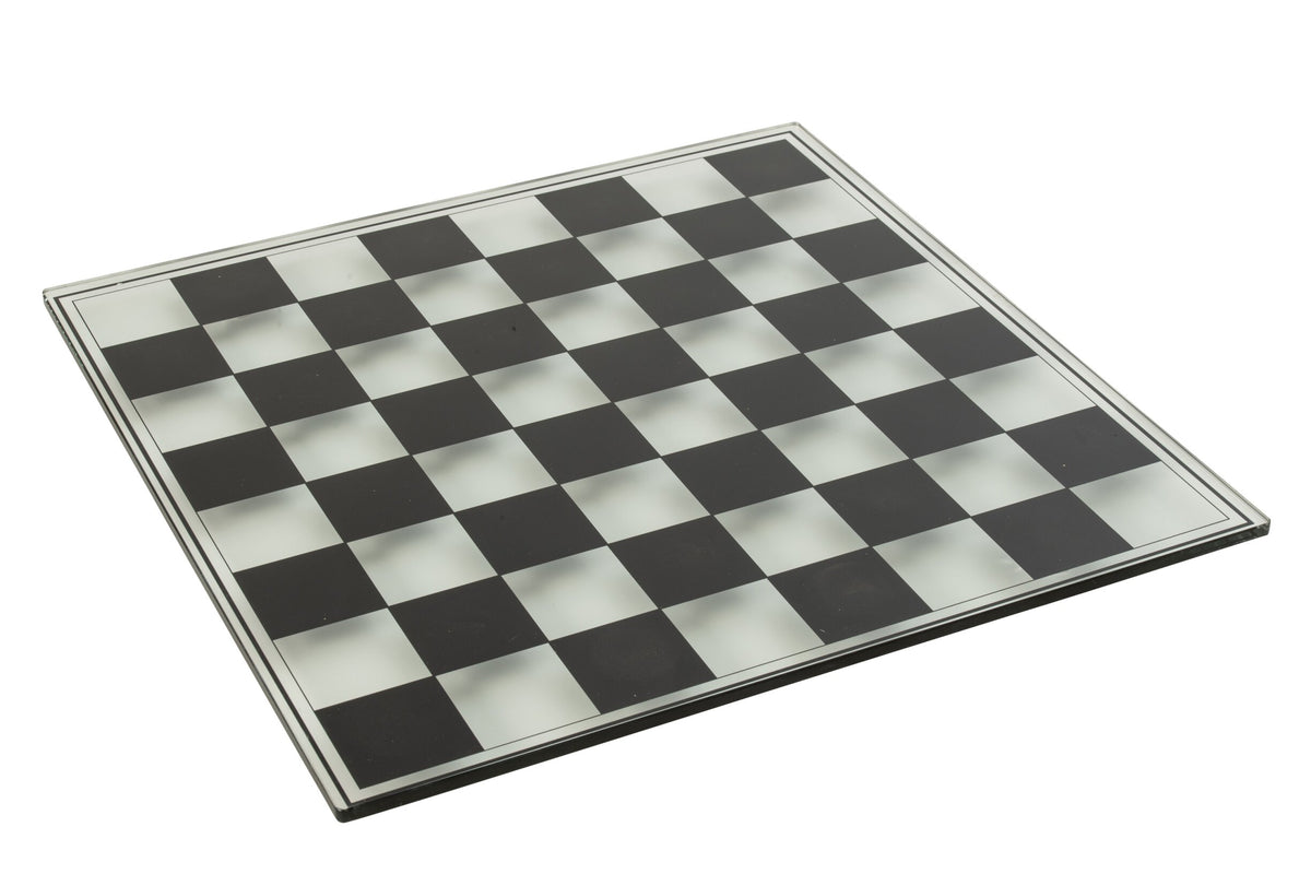 Chess Set Board Polyresin Gold Colored/White