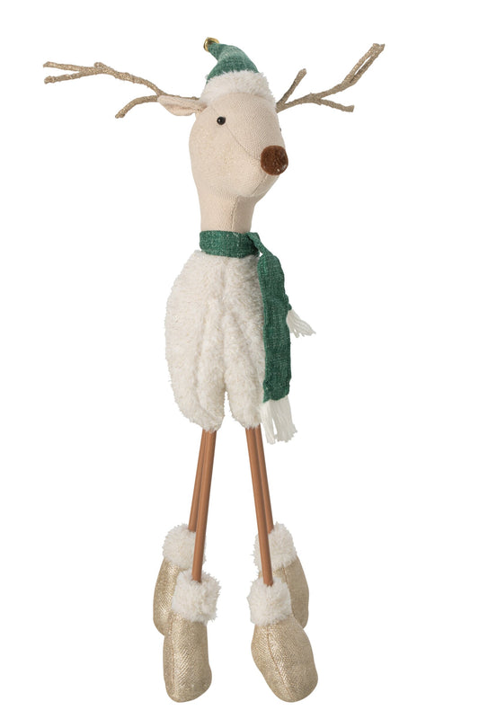 Reindeer Standing Polyester Multicolored Large