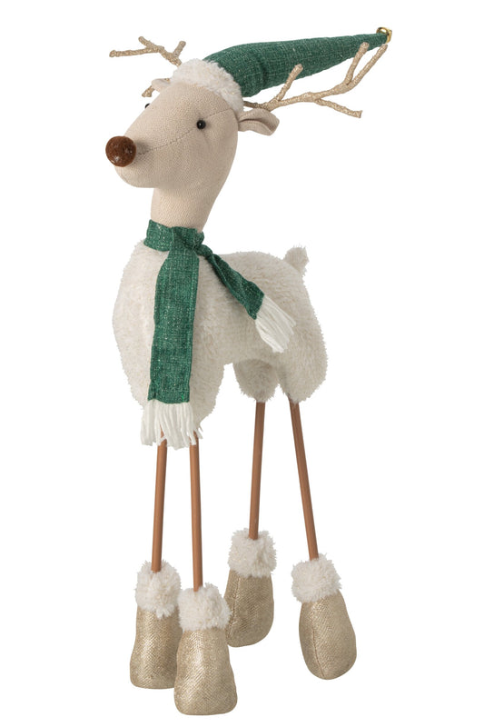 Reindeer Standing Polyester Multicolored Large