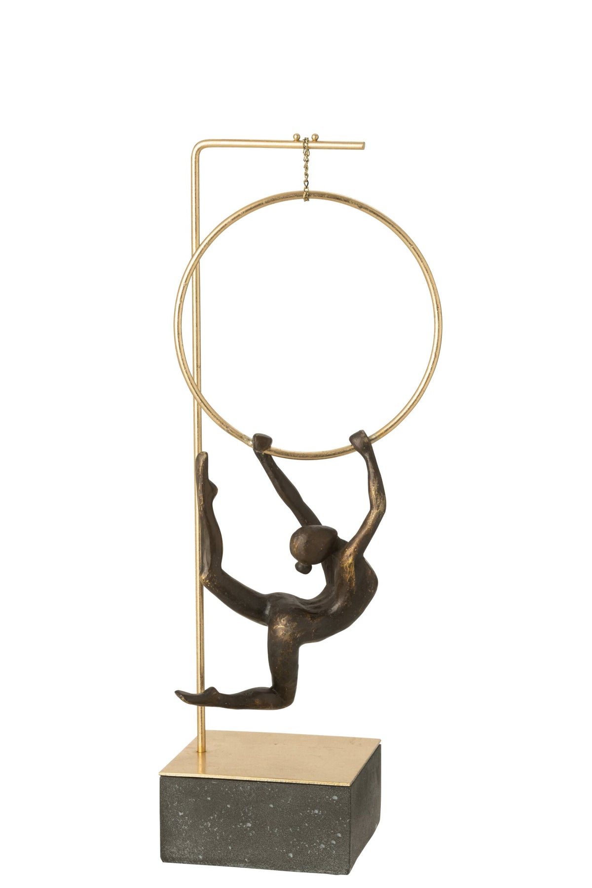 Gymnast Hoop Alpha Resin Black/Gold Colored