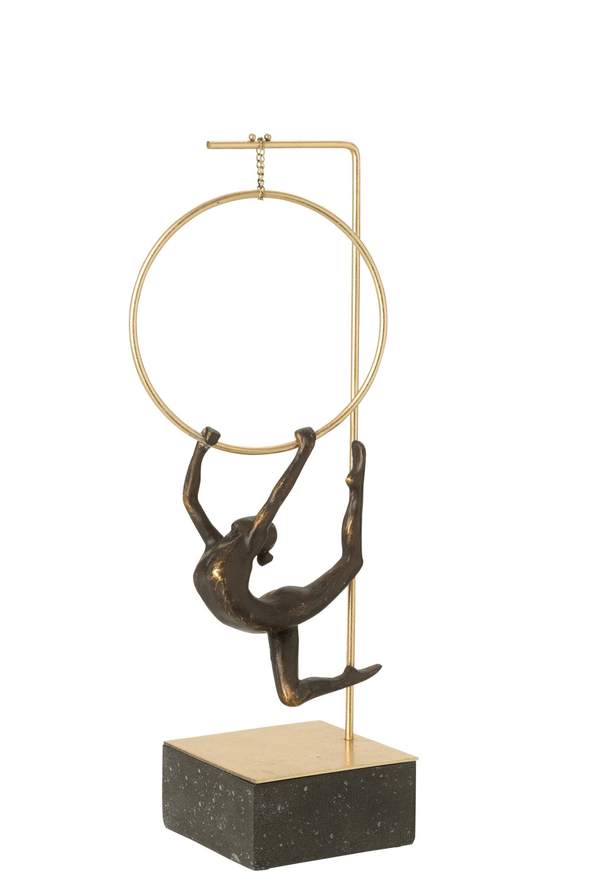 Gymnast Hoop Alpha Resin Black/Gold Colored