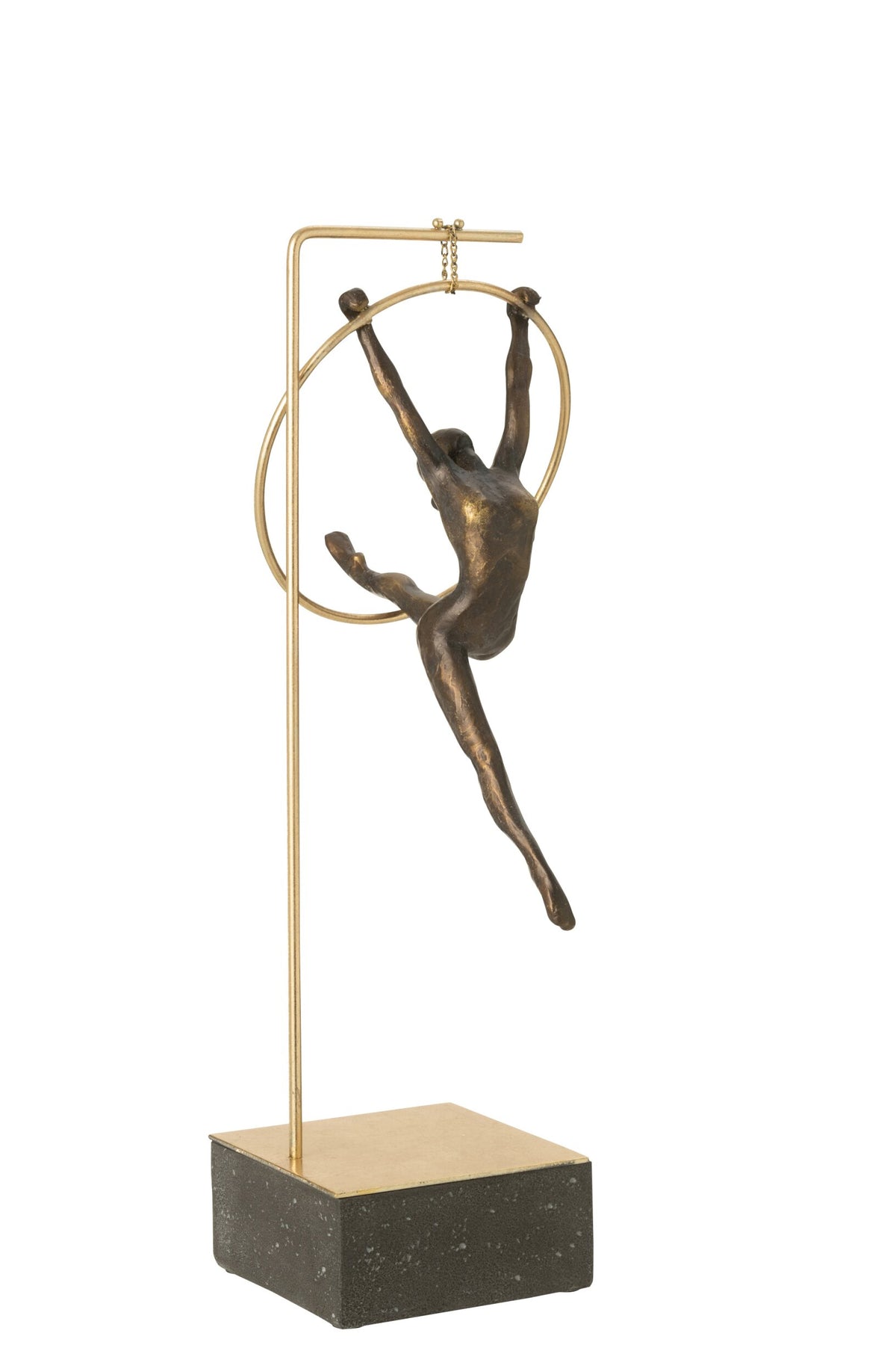 Gymnast Hoop Beta Resin Black/Gold Colored