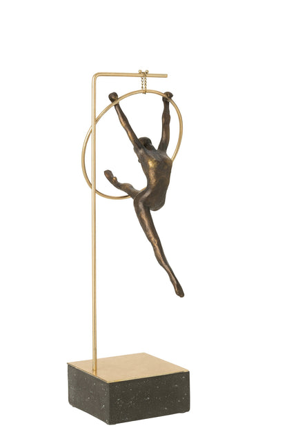 Gymnast Hoop Beta Resin Black/Gold Colored