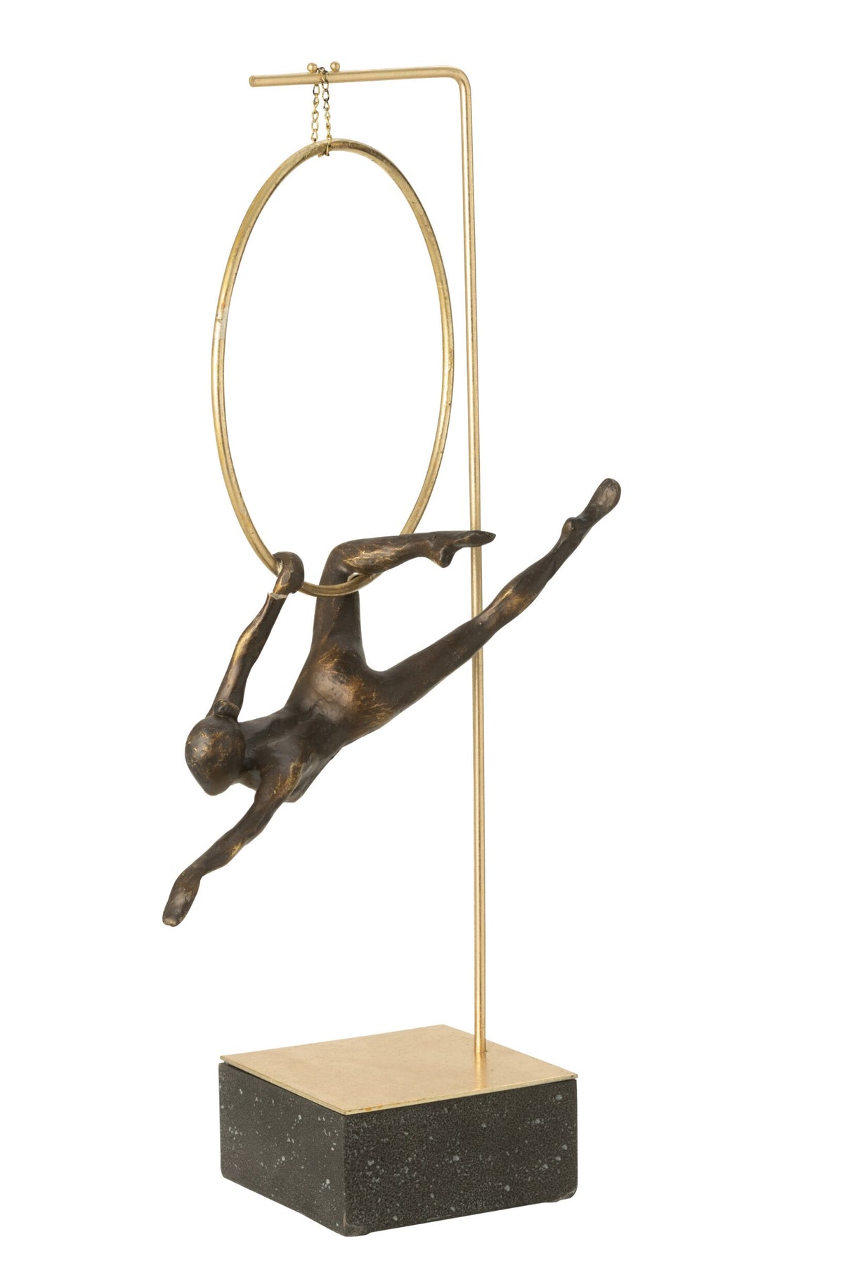 Gymnast Hoop Gamma Resin Black/Gold Colored