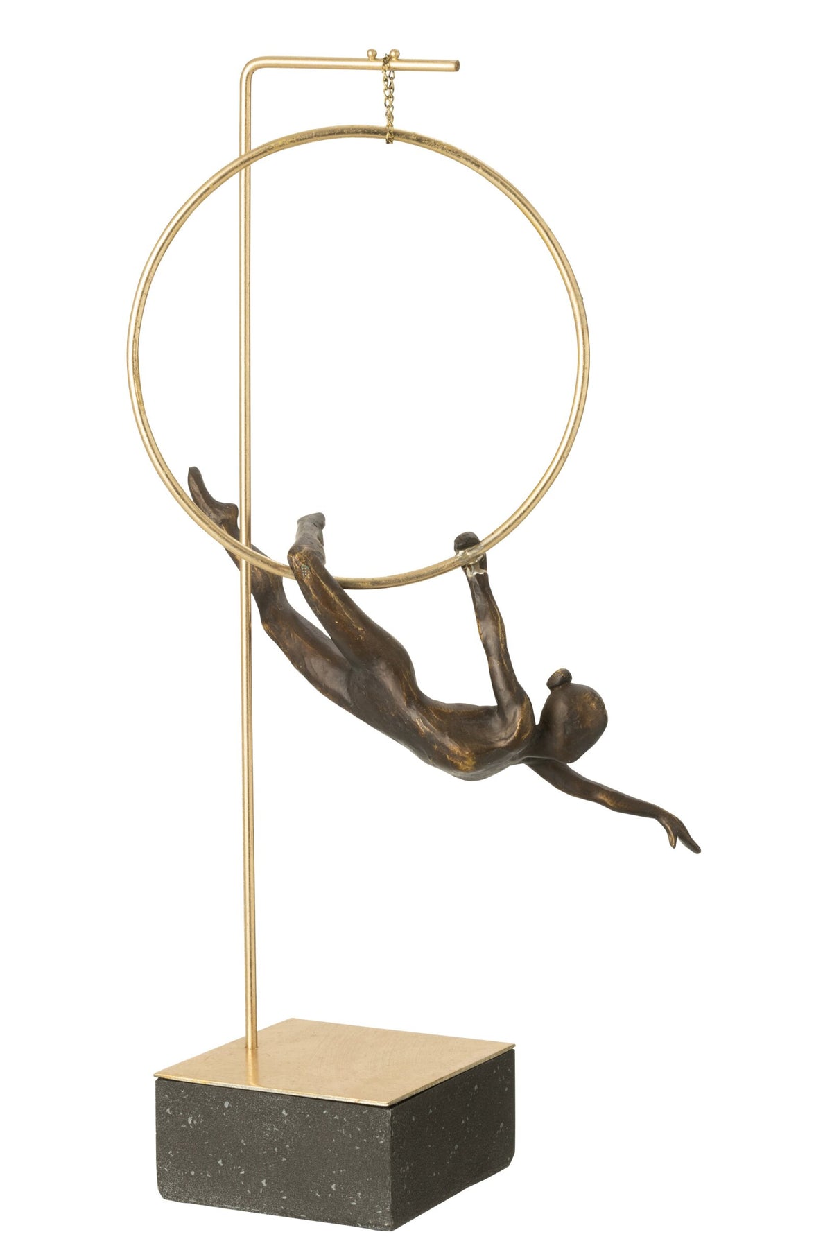Gymnast Hoop Gamma Resin Black/Gold Colored