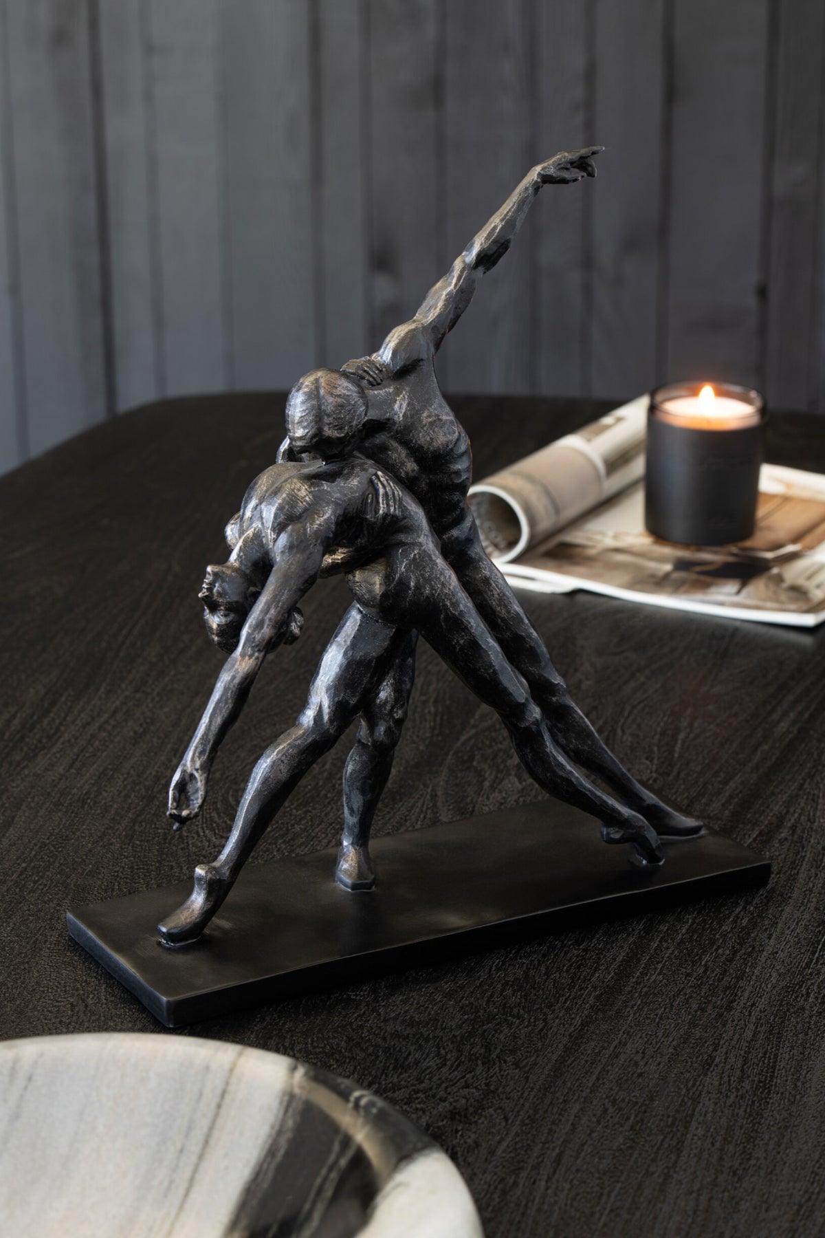 Couple On Base Dancing Limepowder Black