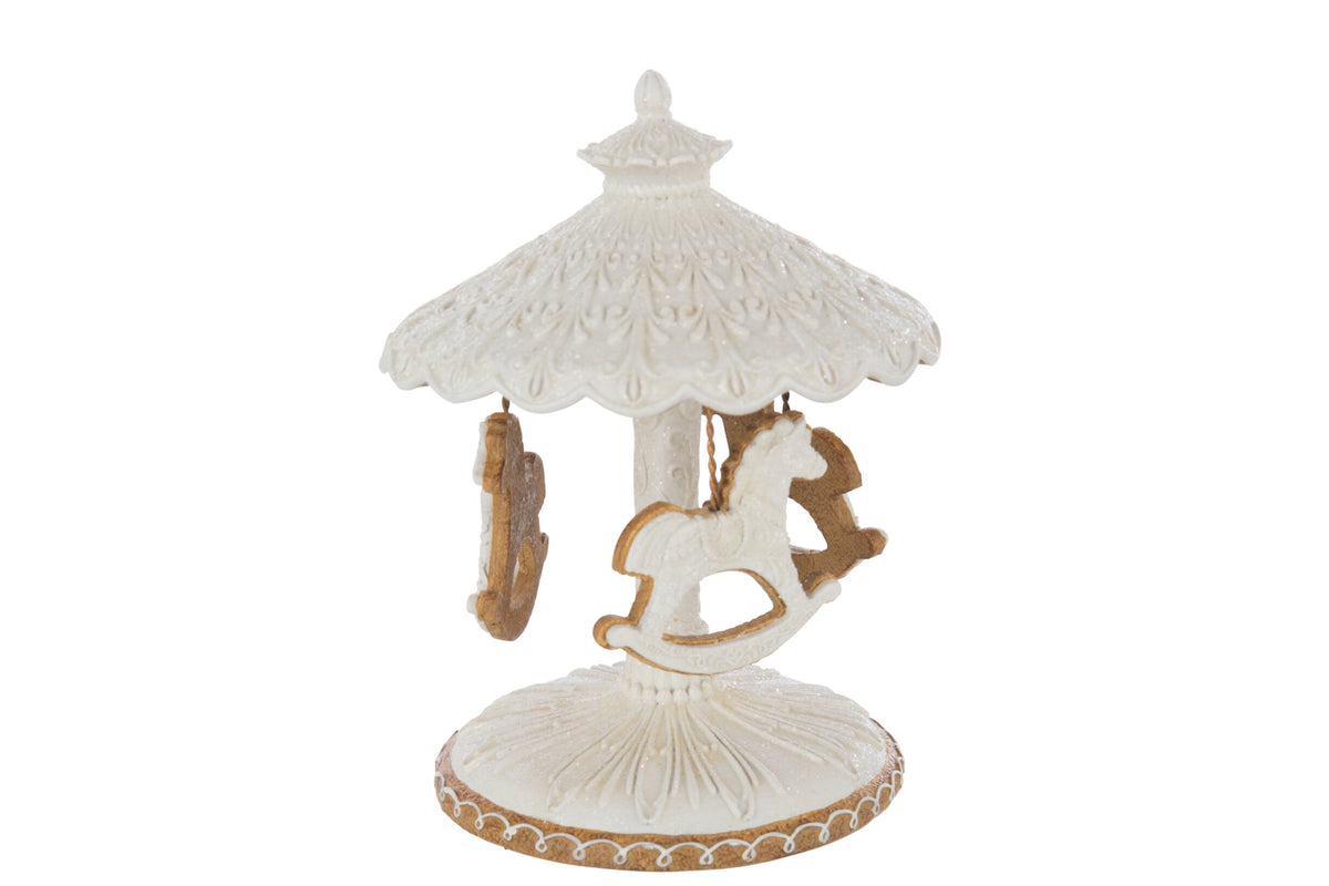 Carousel Gingerbread Limepowder Beige/White