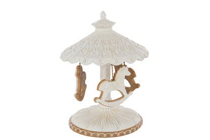 Carousel Gingerbread Limepowder Beige/White