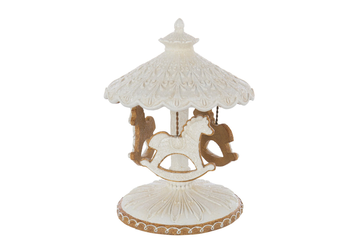 Carousel Gingerbread Limepowder Beige/White