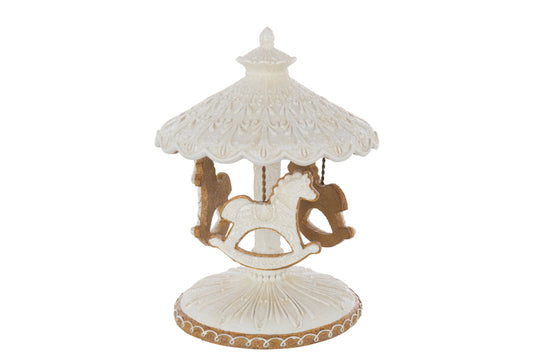 Carousel Gingerbread Limepowder Beige/White