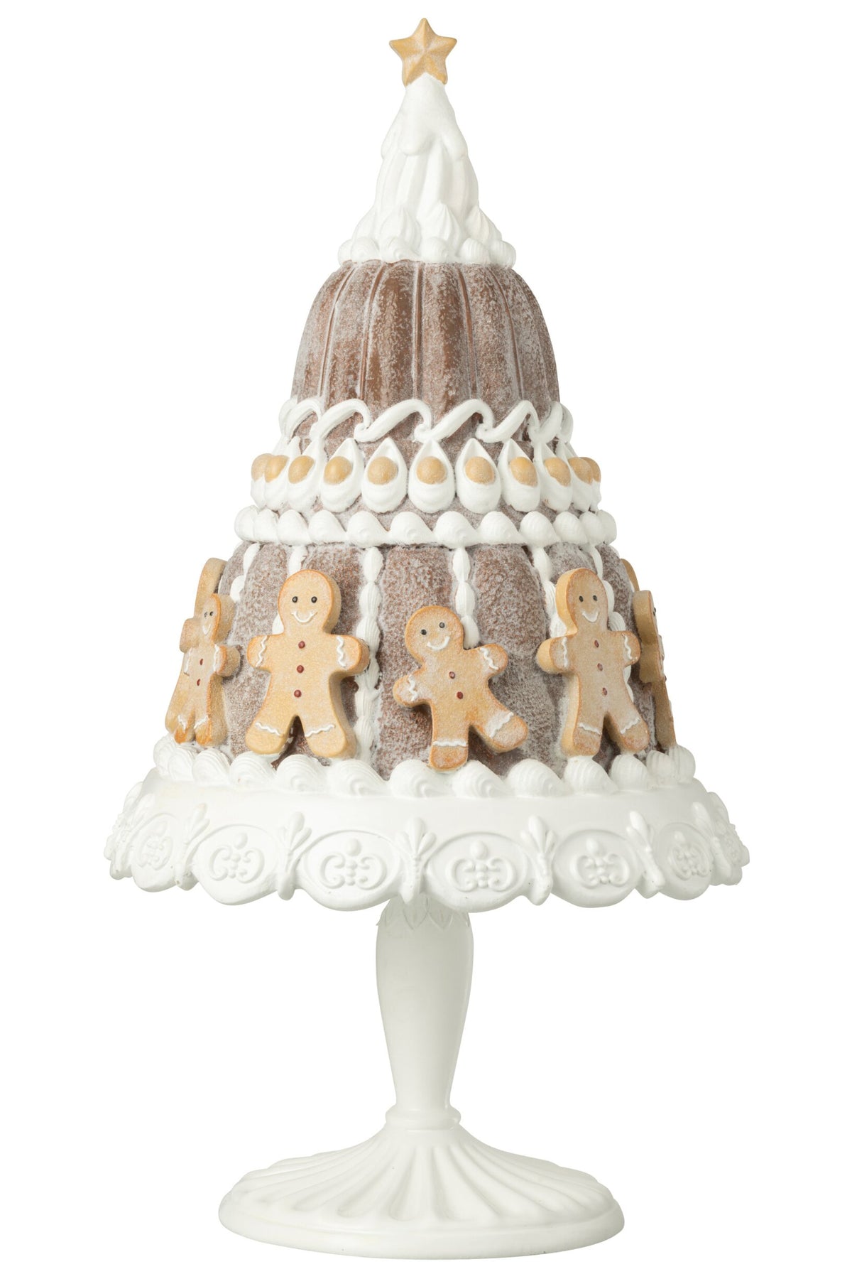 Gingerbread Cake With Gingermen Limepowder Beige/White