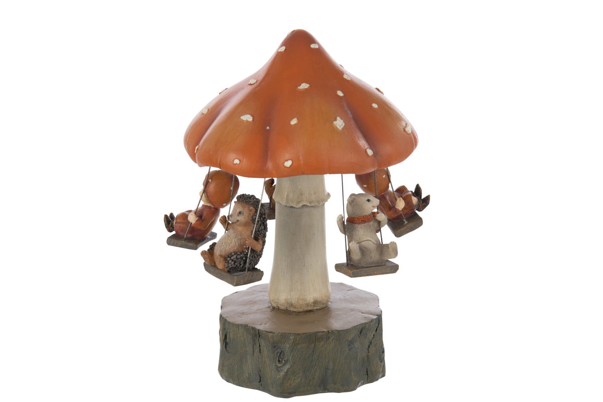 Carousel Mushroom + Children Limepowder Multicolored