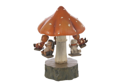 Carousel Mushroom + Children Limepowder Multicolored