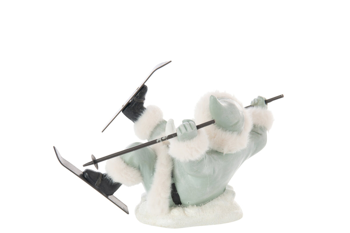 Santa Claus Ski Fall Limepowder Grey Blue/White