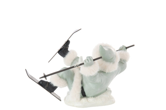 Santa Claus Ski Fall Limepowder Grey Blue/White