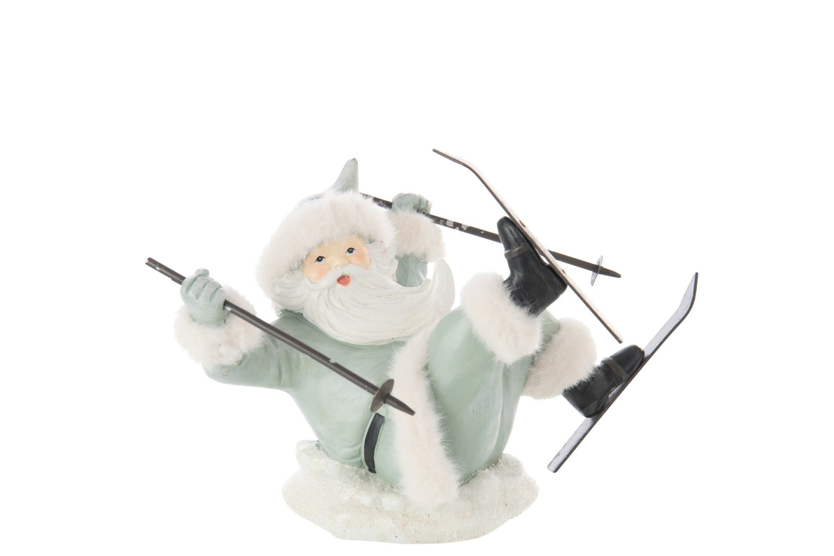 Santa Claus Ski Fall Limepowder Grey Blue/White