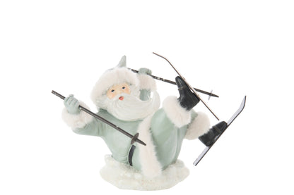 Santa Claus Ski Fall Limepowder Grey Blue/White