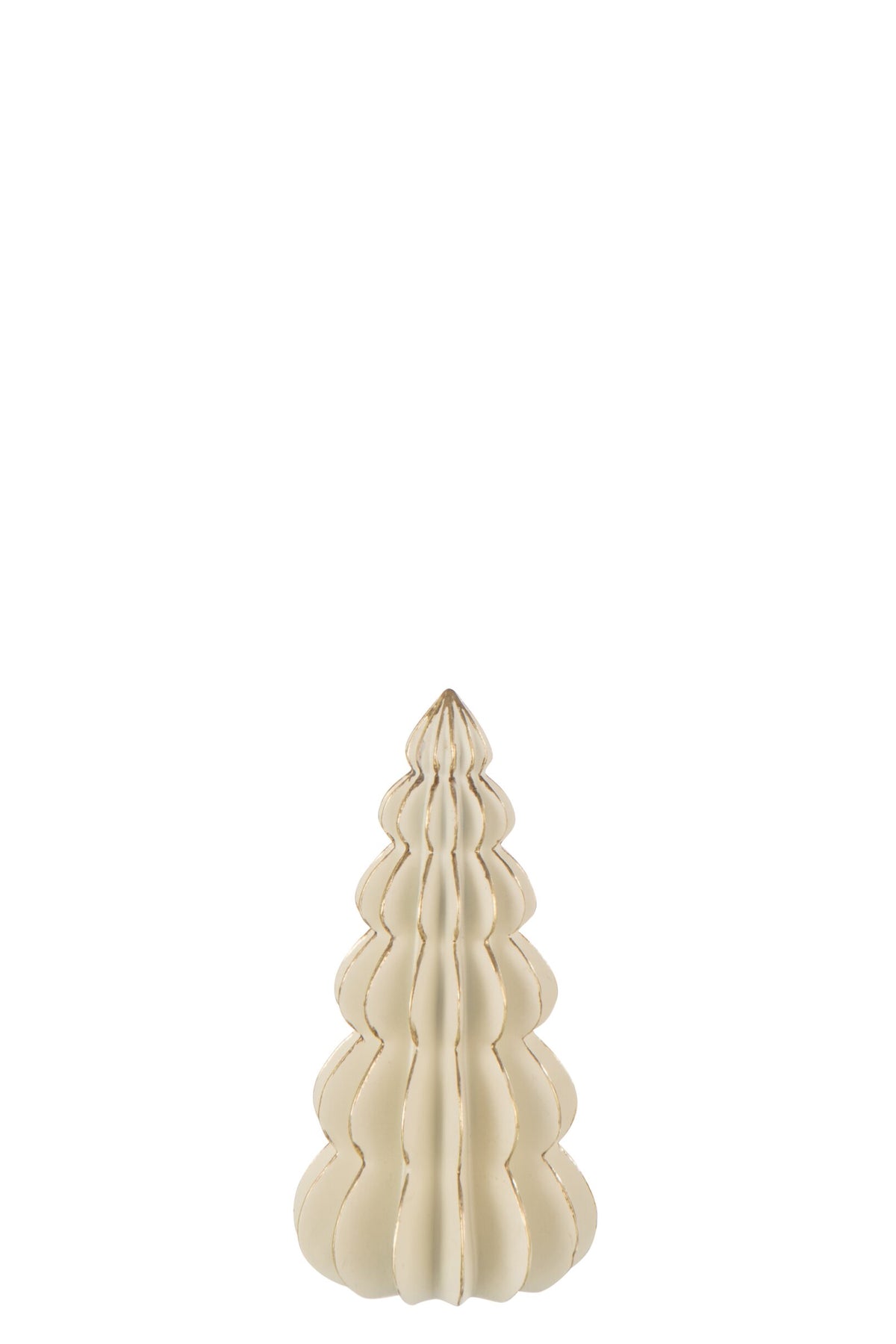 Tree Origami Limepowder White/Gold Colored Small