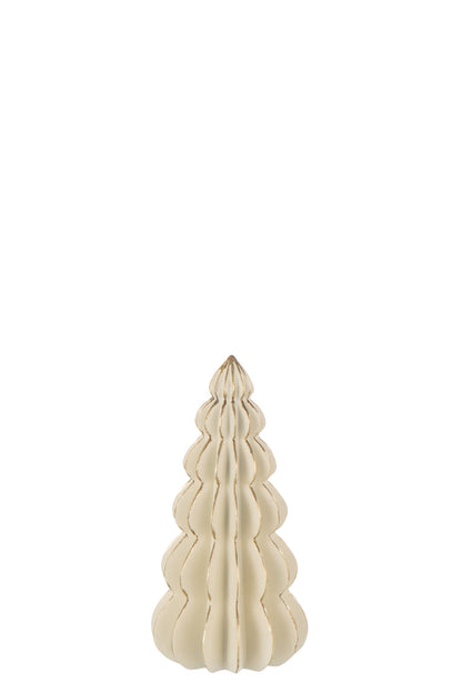 Tree Origami Limepowder White/Gold Colored Small