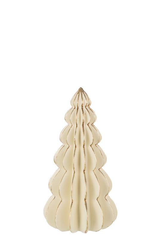 Tree Origami Limepowder White/Gold Colored Medium