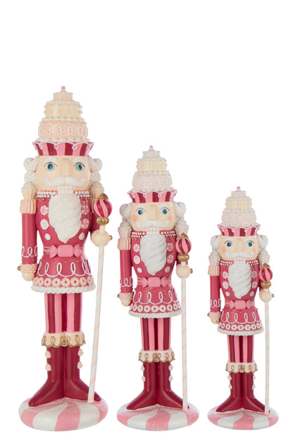 Nutcracker Candy Limepowder White/Pink Large