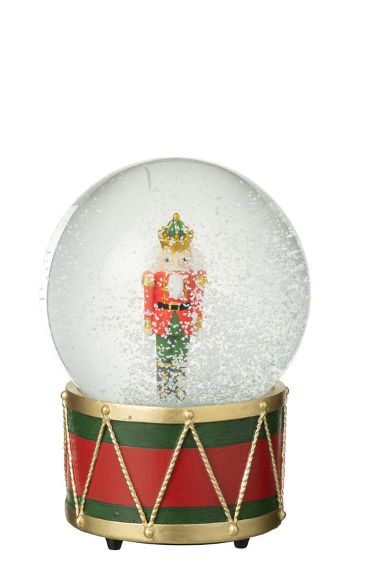 Water Globe Nutcracker Limepowder Christmas Red/Dark Green