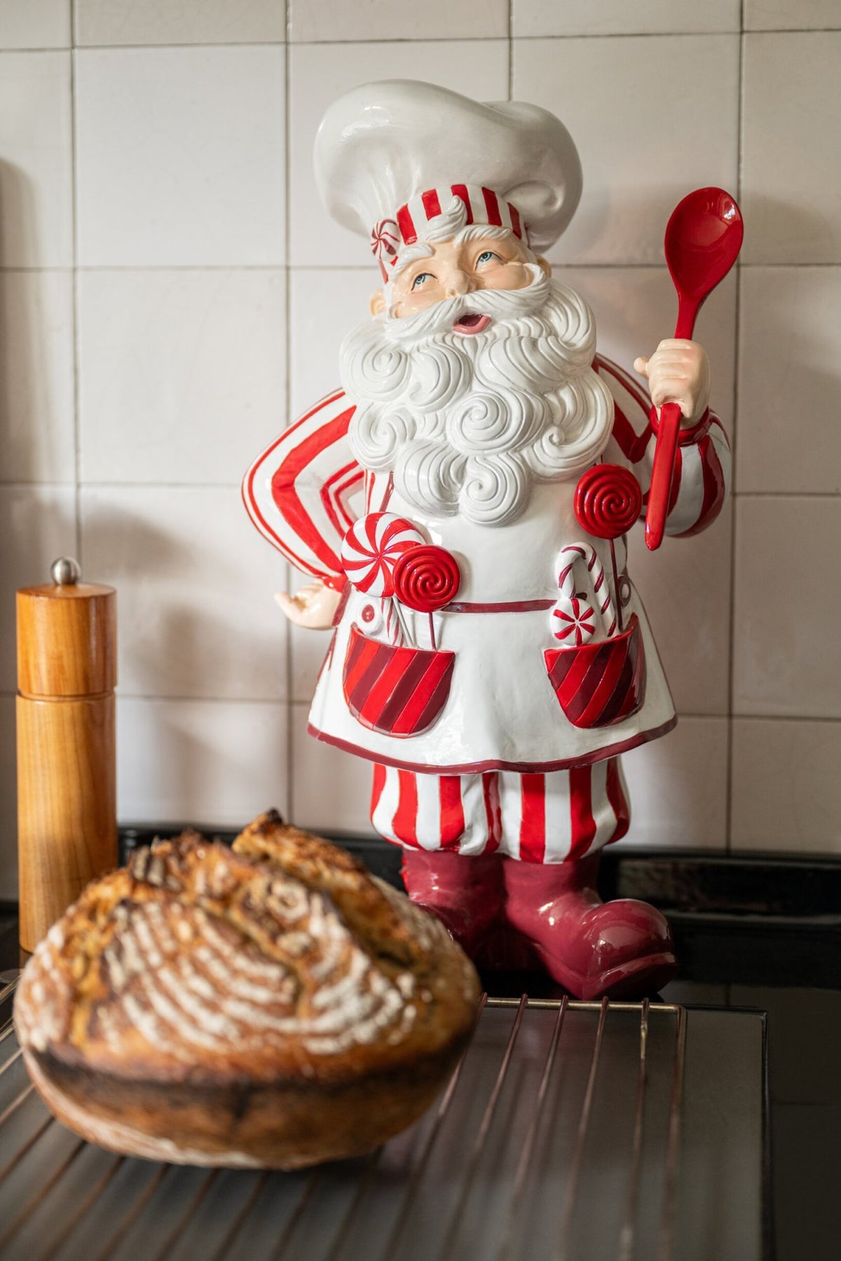 Santa Claus Cook Limepowder Christmas Red/White