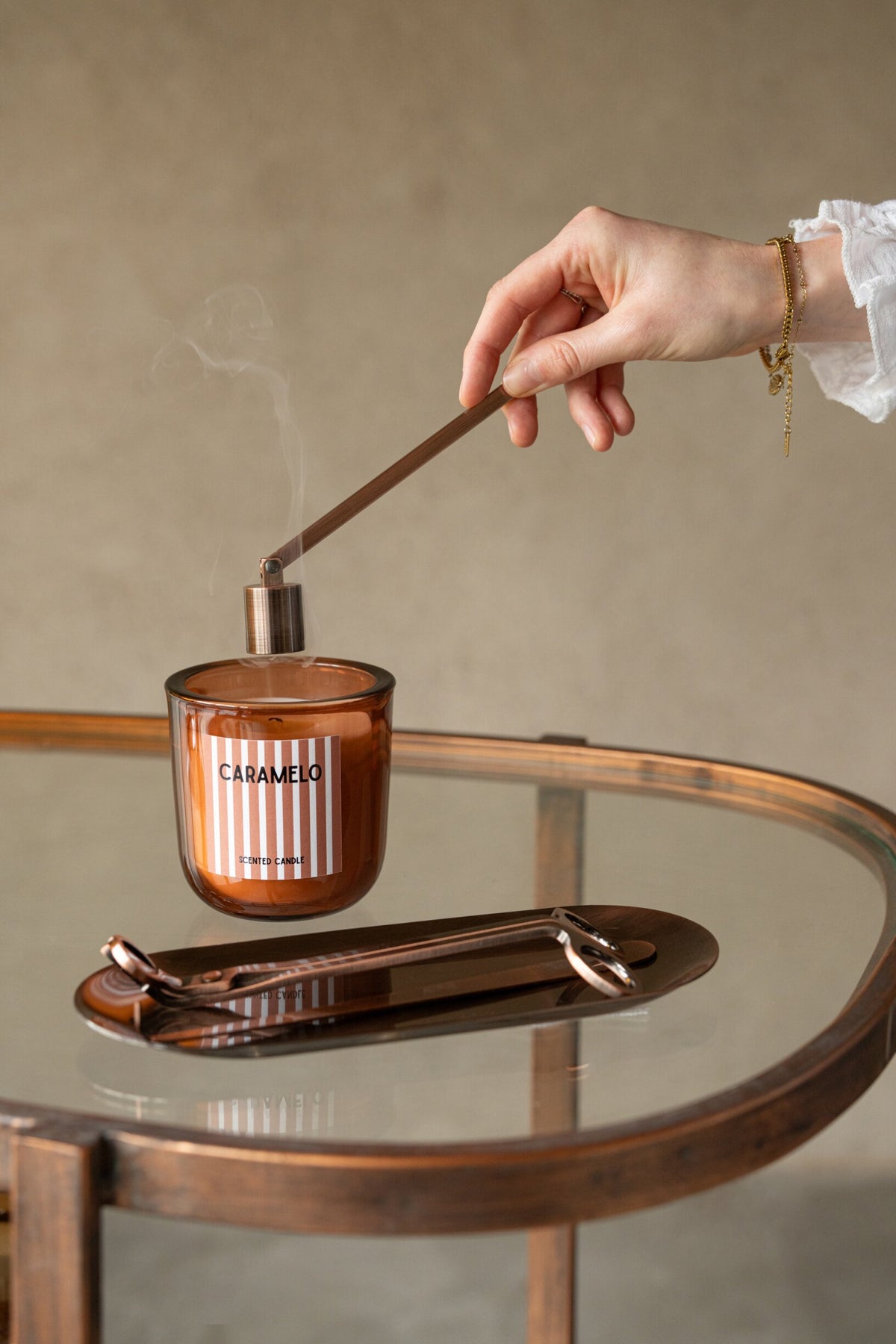 Candle Snuffer Candle Kit Iron Copper Colored